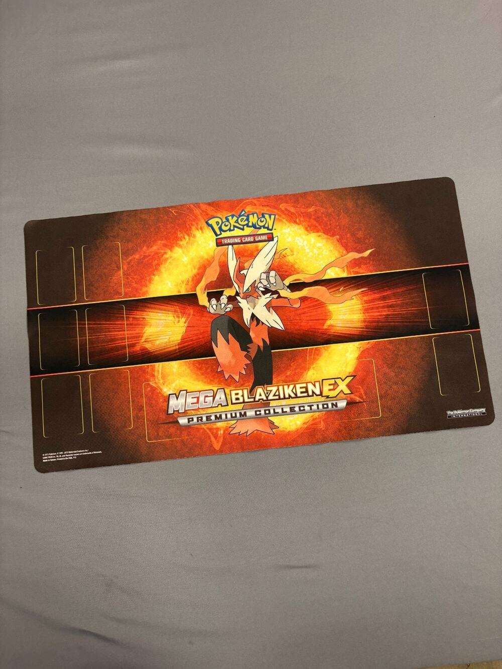 Pokemon Blaziken EX MEGA X UPC Play Mat Rubber Playmat